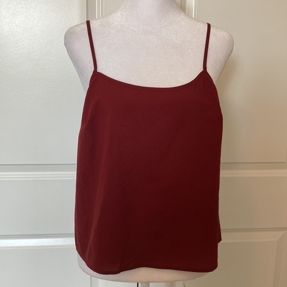 Banana Republic Factory small petite lace top wine 3/4 sleeves - Picture 13 of 13